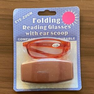 Orange Folding Reading Glasses